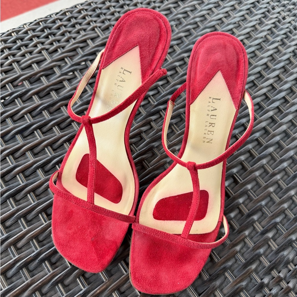 LAUREN Ralph Lauren Women’s Red ‘Kendyl’ Stiletto - Size 8.5B